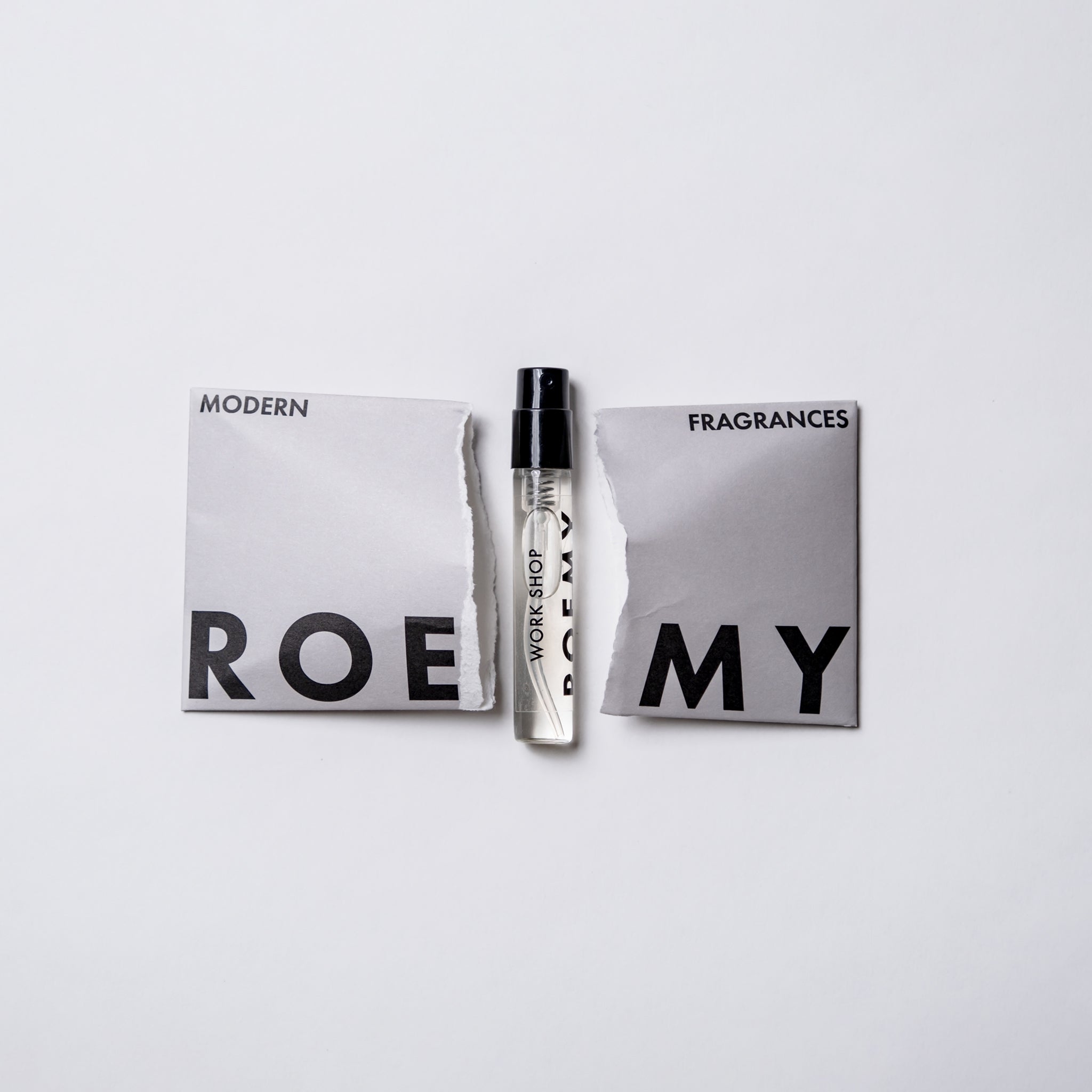 ROEMY Work Shop 3mL Parfum Sample - packaging 1
